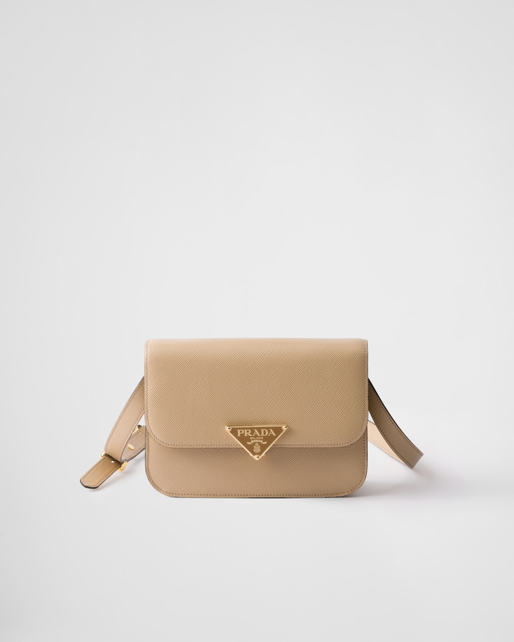 Saffiano Leather Flap Shoulder Bag - Image 1
